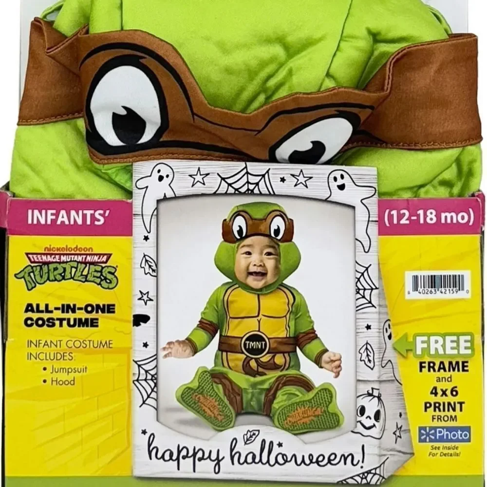 Teenage Mutant Ninja Turtles 4-in-1 Halloween Costumes for Infant, 12-18M, Nwt